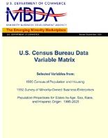 US Census Bureau Data Variable Matrix