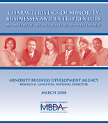 Characteristics of Minority Businesses and Entrepreneurs