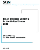 Small Business Lending in the United States 2012